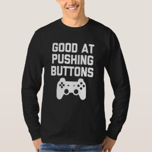 T-shirt Bon À Pousser Les Boutons Jouer Ados Garçons G