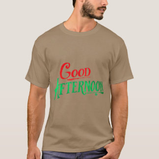 T-shirt Bon après-midi de la part d'un graphique rouge et 