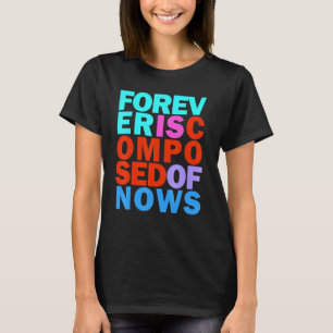 T-shirt Bon Bien-Être Actuel Moment Rainbow Inspirationa