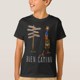 T-shirt Bon Chemin De Saint-Jacques Pèlerin Randonnée Voie