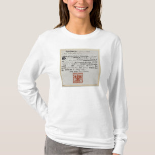 T-shirt Bon d'hébergement, 1759