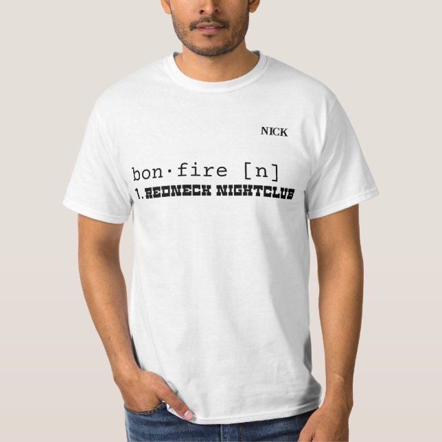 T-shirt "Bon Feu" personnalisable (Devant)