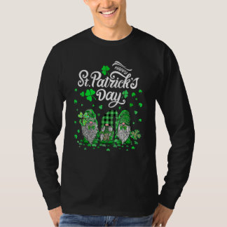 T-shirt Bon Jour de la Saint Patrick Trois Gnomes Shamrock