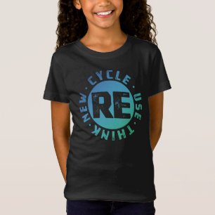 T-Shirt Bon Jour des terres Recycler Réutiliser Réutiliser