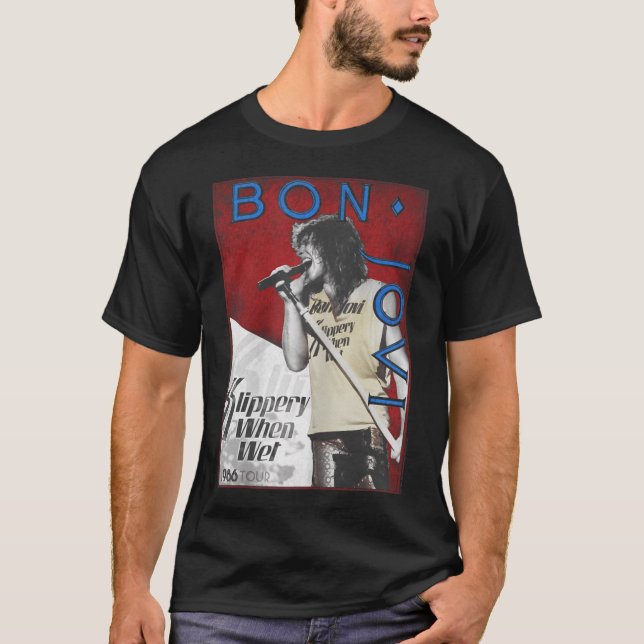 T-shirt Bon Jovi 86 Tour (Devant)