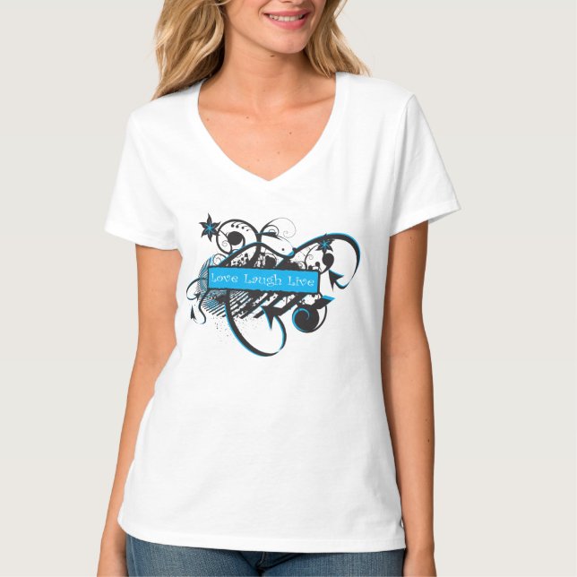 T-shirt Bon pour aller rire d'amour vivant (Devant)