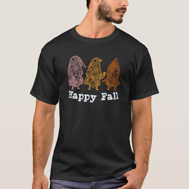 T-shirt Bon thanksgiving Gnome Pilgrim Gnomes (Devant)