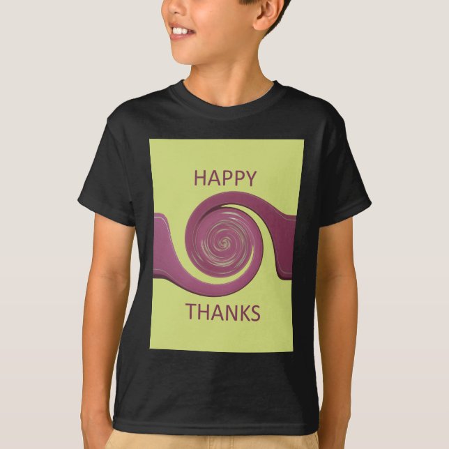 T-shirt Bon thanksgiving Golden Jaune tourbillon design.pn (Devant)