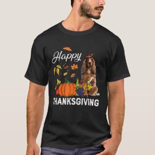 T-shirt Bon thanksgiving mignon Cocker Spaniel Turquie Pom