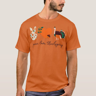 T-shirt Bon thanksgiving Peace Love Thanksgiving