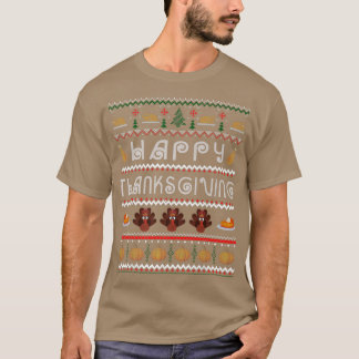 T-shirt Bon thanksgiving Pie Turquie laid Thanksgiving Sw