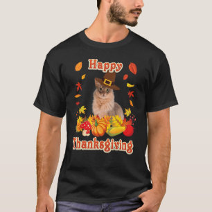 T-shirt Bon thanksgiving Somalien Chat Je suis heureux pou