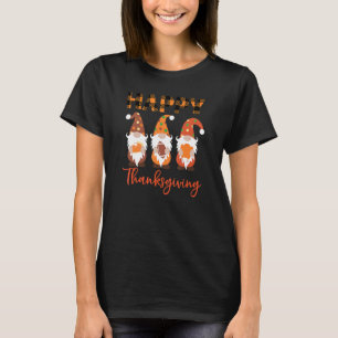 T-shirt Bon thanksgiving Trois Gnome Automne Automne Homme