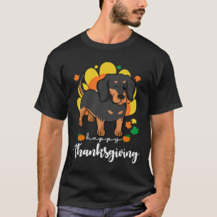 T-shirt Bon thanksgiving Turkey Dachshund