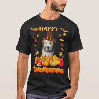 T-shirt Bon thanksgiving Wheaten Terrier Dog Je suis Thank