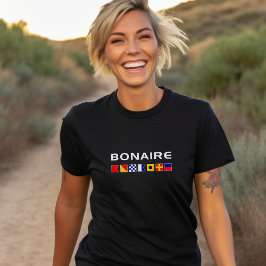 T-shirt Bonaire Nautique Marines Drapeaux de Voile Couleur
