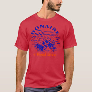 T-shirt Bonaire Plongée Vintage