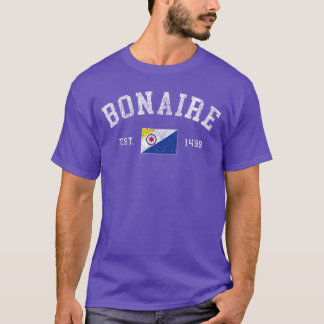 T-shirt Bonaire Throwback Drapeau Hommes Femmes Croisière 