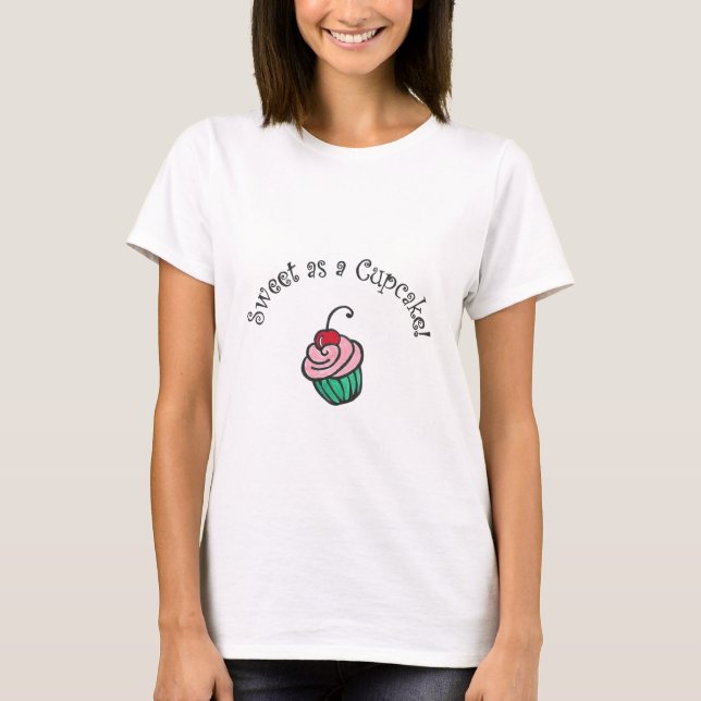 T-shirt Bonbon comme petit gâteau (Devant)