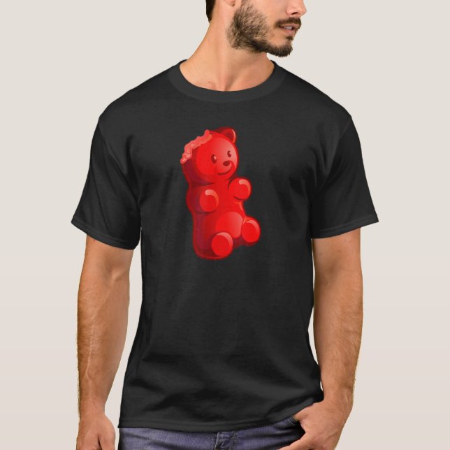 T-shirt Bonbon de l'ours rouge (Devant)