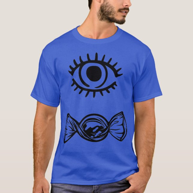 T-shirt Bonbons aux yeux - Funny Gay Drag Queen Shirt (Devant)