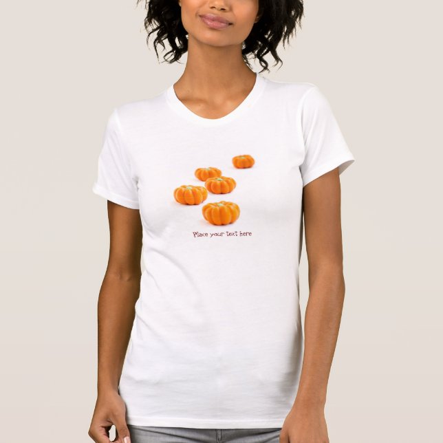 T-shirt Bonbons citrouilles d'Halloween (Devant)