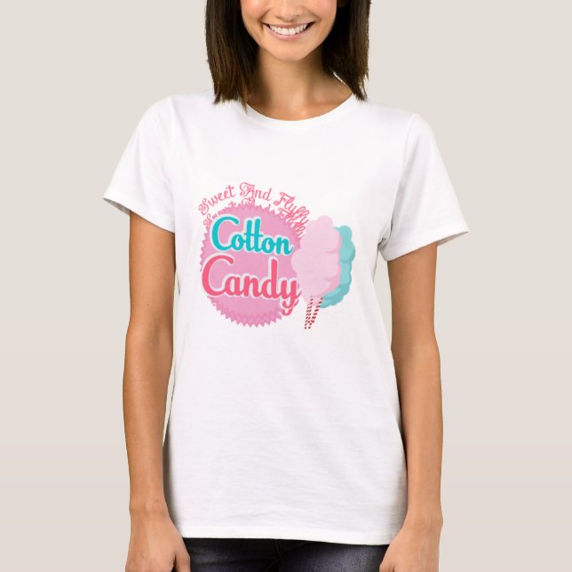T-shirt Bonbons de coton sucré et fluffé (Devant)