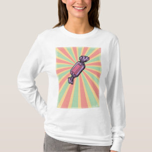 T-shirt Bonbons Emballés Art Pop Vintage