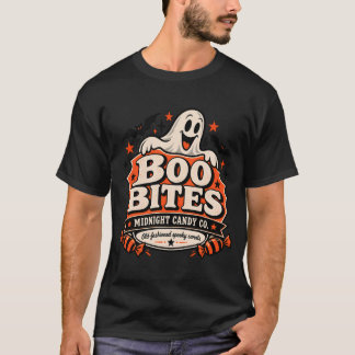 T-shirt Bonbons fantômes rétro Halloween Boo Bites effraya