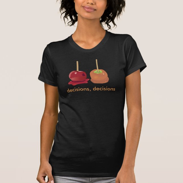 T-shirt Bonbons ou chemise à pomme caramel (Devant)