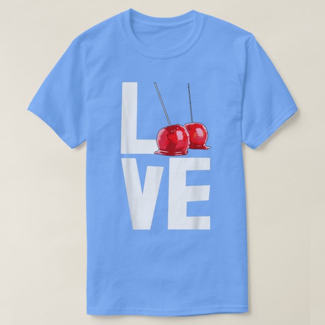 T-shirt Bonbons Pomme Aimer Drôle Bonbons Dessert Femmes (Design devant)