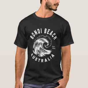 T-shirt Bondi Beach Australie Ocean Wave Novelty