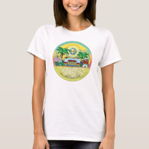 T-shirt Bondi Beach Paradise - Ciel jaune