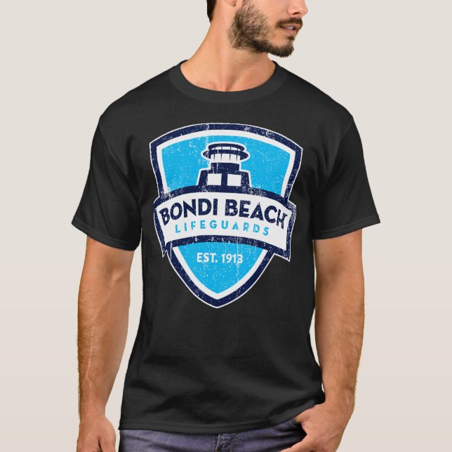 T-shirt Bondi Beach Secourt drôle (Devant)