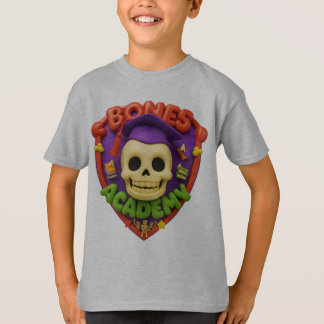 T-shirt Bones Academy avec l'école et les têtes d'os
