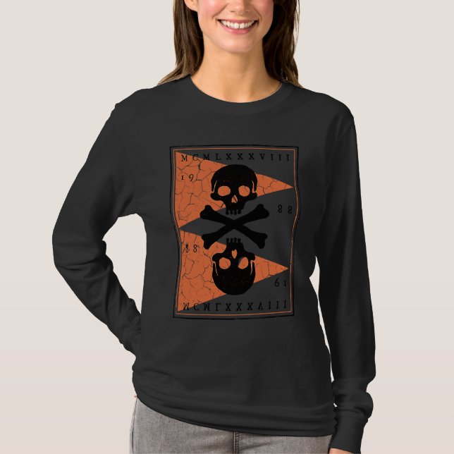 T-shirt Bones and Skulls Pirate  3 (Devant)