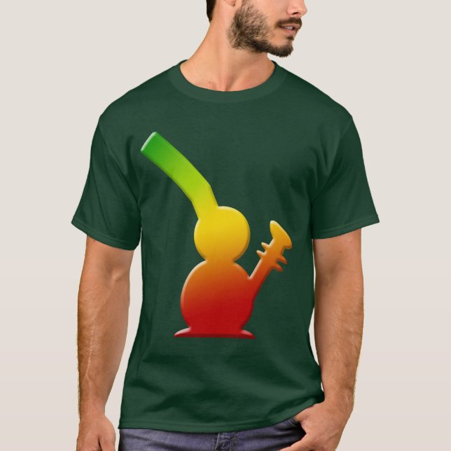 T-shirt Bong dessus - le reggae Rasta Bong le mode de vie (Devant)