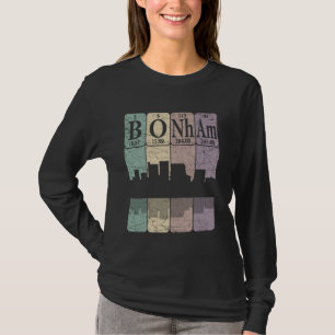 T-shirt Bonham Éléments de table périodique Bonham Texas R