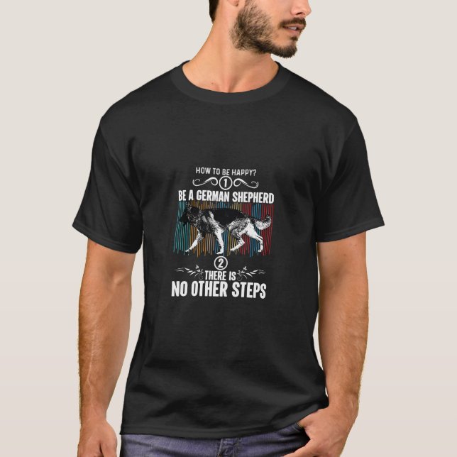 T-shirt Bonheur berger allemand (Devant)