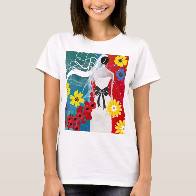 T-shirt Bonheur de mariée (Devant)