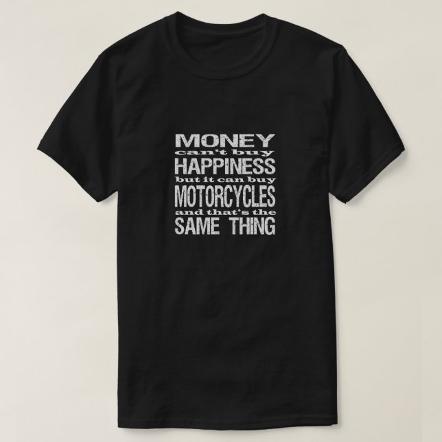 T-shirt Bonheur de moto (Design devant)