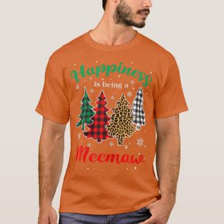 T-shirt Bonheur des femmes être Meemaw Grand-mère Leopard 