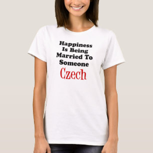 T-shirt : Bonheur d'être marié à une personne tchè