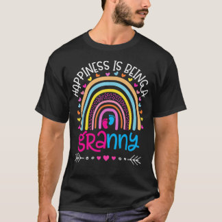 T-shirt Bonheur d'être une mémé Arc-en-ciel fête des mères