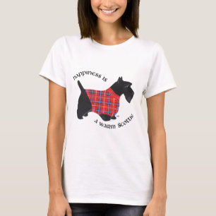 T-shirt Bonheur du Terrier Écossais - Pull à carreaux roug