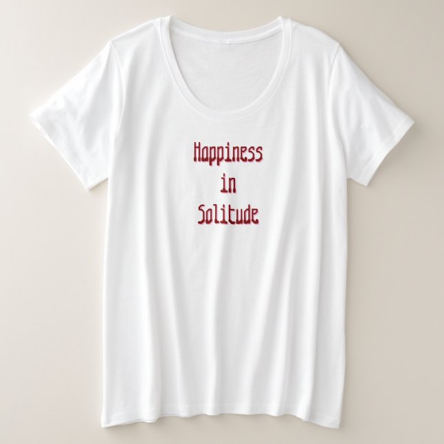 T-Shirt Bonheur en Solitude (Design devant)