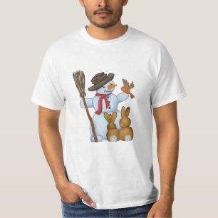 T-shirt Bonhomme de neige avec animaux