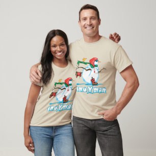 T-shirt Bonhomme de neige d'action