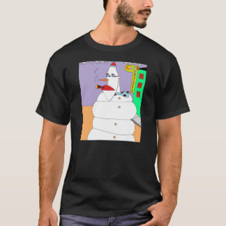 T-shirt Bonhomme de neige de la ville haute