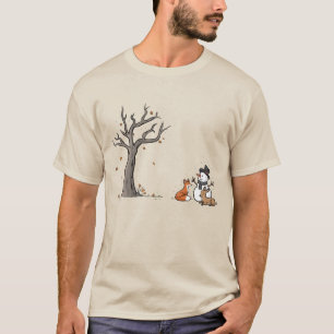 T-shirt Bonhomme de neige de Noël Renard et Cerf Animal de